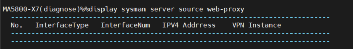 Komenda: display sysman server source web-proxy