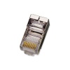 100x RJ45 cat 5e with shield (FTP) (100pcs) for solid wire