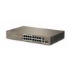 IP-COM F1118P-16-150W switch 16x FE, 1x GE, 1x Combo (GE / SFP), 16x PoE OUT (802.3af/at) 130 W