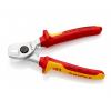 KNIPEX 95 16 165 cable shears with insulation (max fi 15 mm)