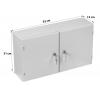 Opton RZD-55/32/15 indoor distribution box (2 doors) 55/32/15 frame for 48 adapter SC Duplex