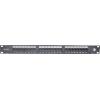 Solarix SX24L-6-UTP-BK-N patch panel 24x U/UTP RJ45, cat 6, Rack 19" 1U