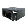 Stalflex S-RC19-4U-450GB Rack 19" cabinet 4U 450mm Glass Black (wall mounting)