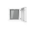 Ubiquiti Double Sectioned 12U Rack Cabinet 700mm, Glass Front Door, load up to 80 kg (wall-mount)